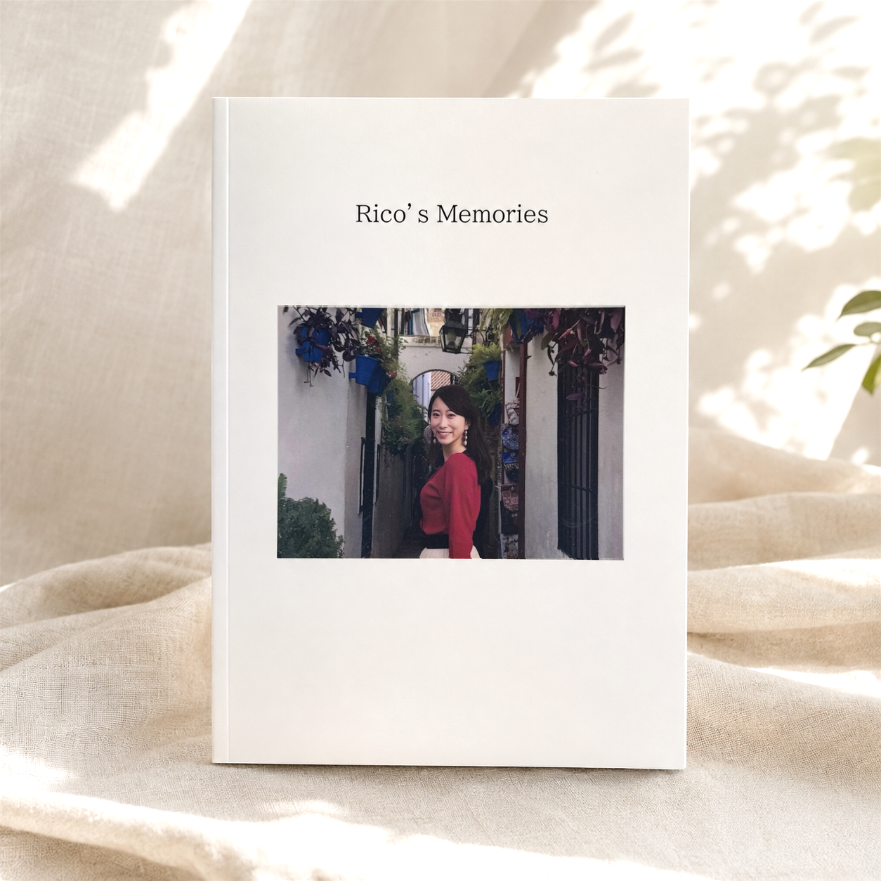 実際に制作した自分史『Rico’s Memories』の表紙